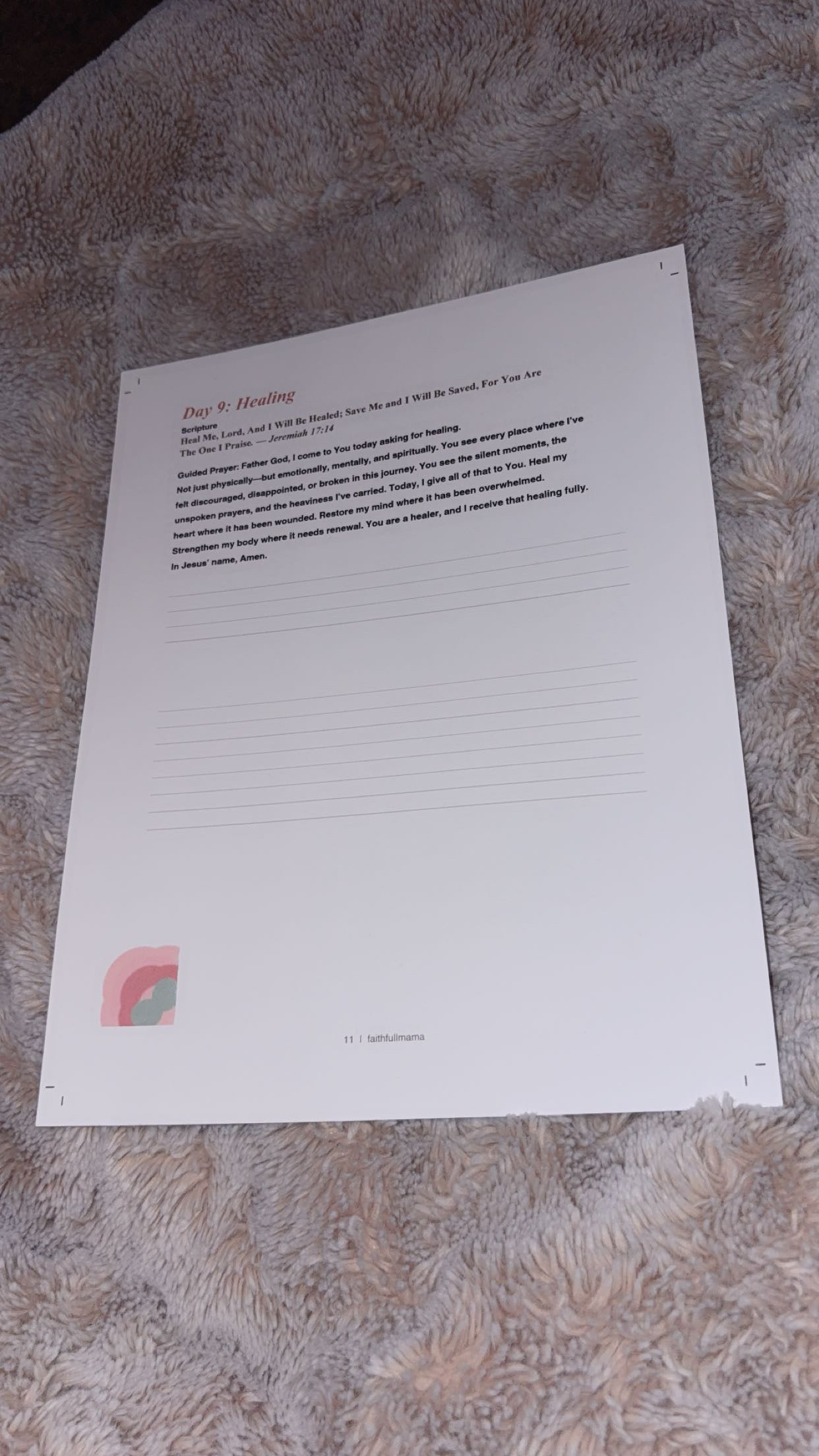 30- Day Womb Prayer Journal | Digital Download