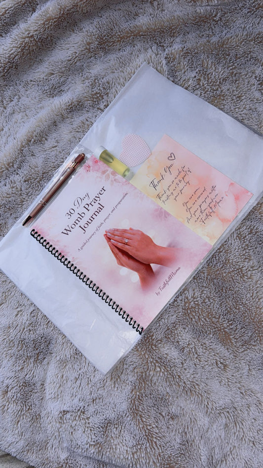 Faith & Fertility Bundle | 30-Day Womb Prayer Journal Gift Set